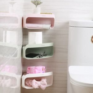 7688 Wall Mount Corner Storage Rack Bathroom Shower Shelf Organizer For Bathroom , Home & Multiuse Storage Box