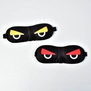 7817  Blind Sleeping Eye Mask Slip Night Sleep Eye black 3D Cotton Cover Super Soft & Smooth Travel Masks for Men Women Girls Boys Kids